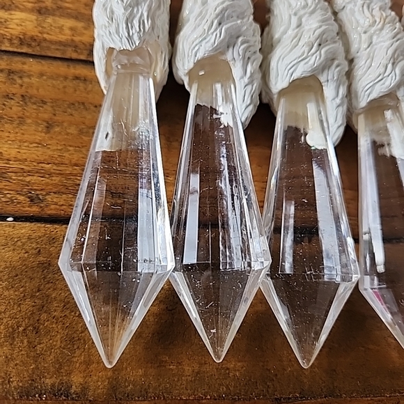 Set of Six Santa Icicle hanging Ornament - Picture 4 of 7